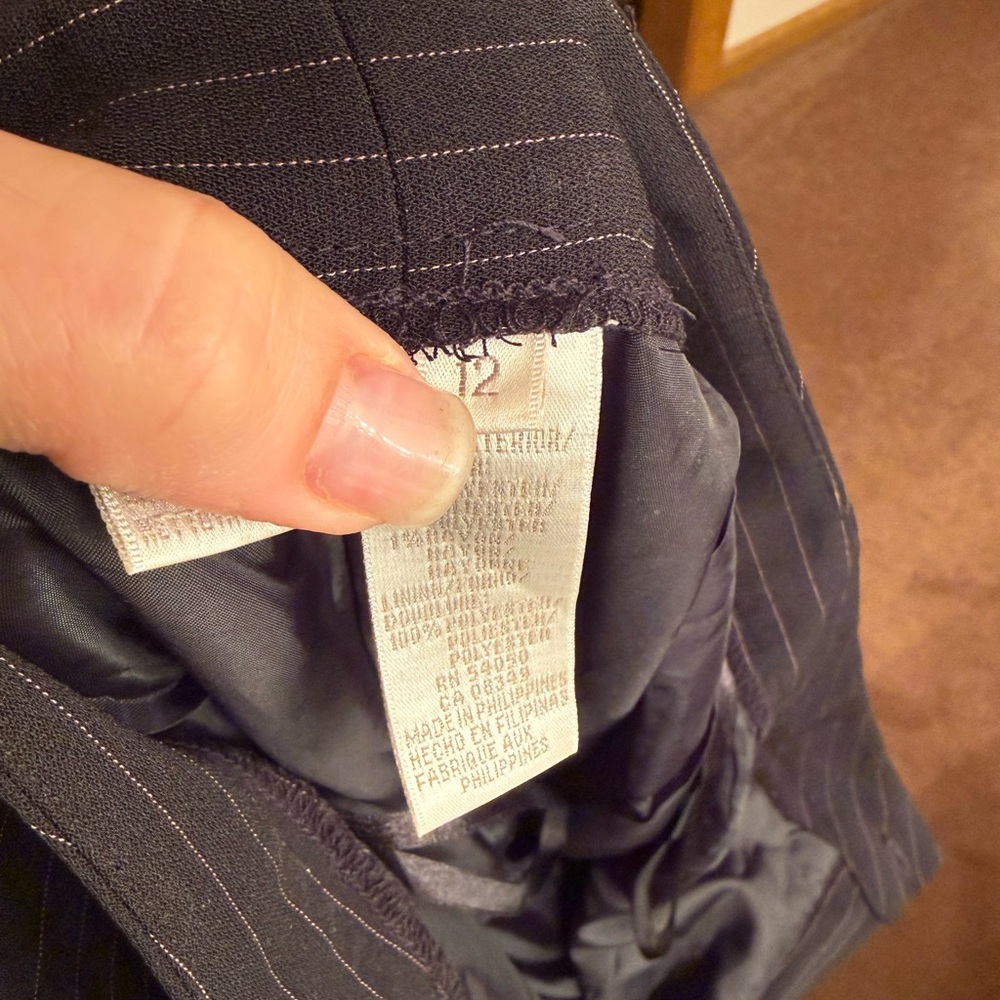 Jones New York Black Pinstripe Double-Breasted Blazer - Picture 5 of 9